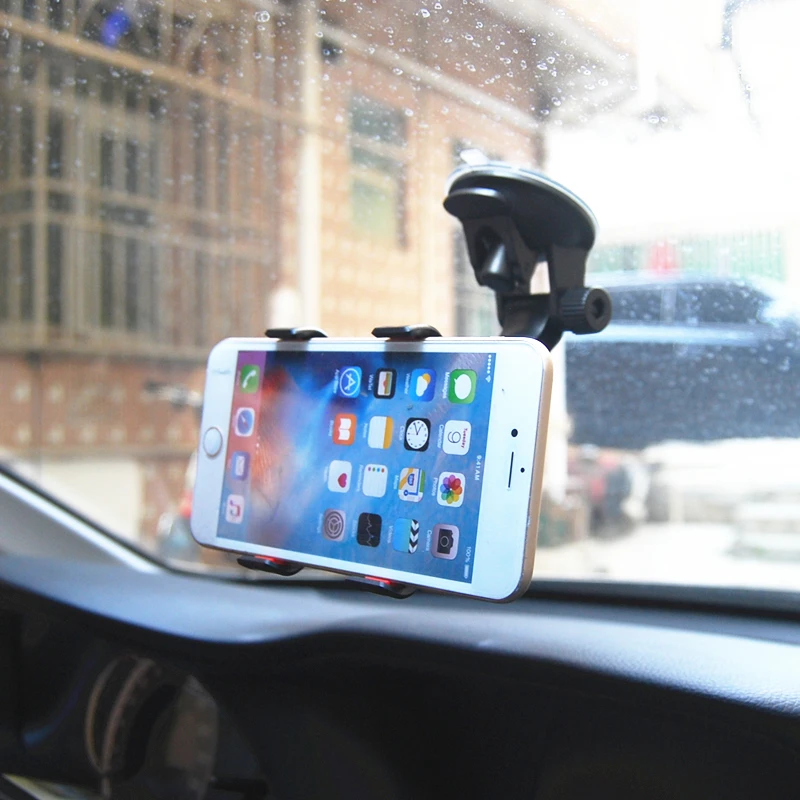 Универсальный автомобильный держатель для телефона на лобовое стекло 360