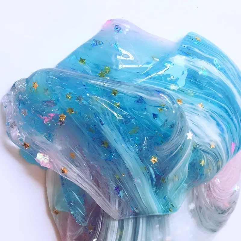 Креативный Звездный облако Slime глина грязь DIY Разноцветные блестки с украшением в