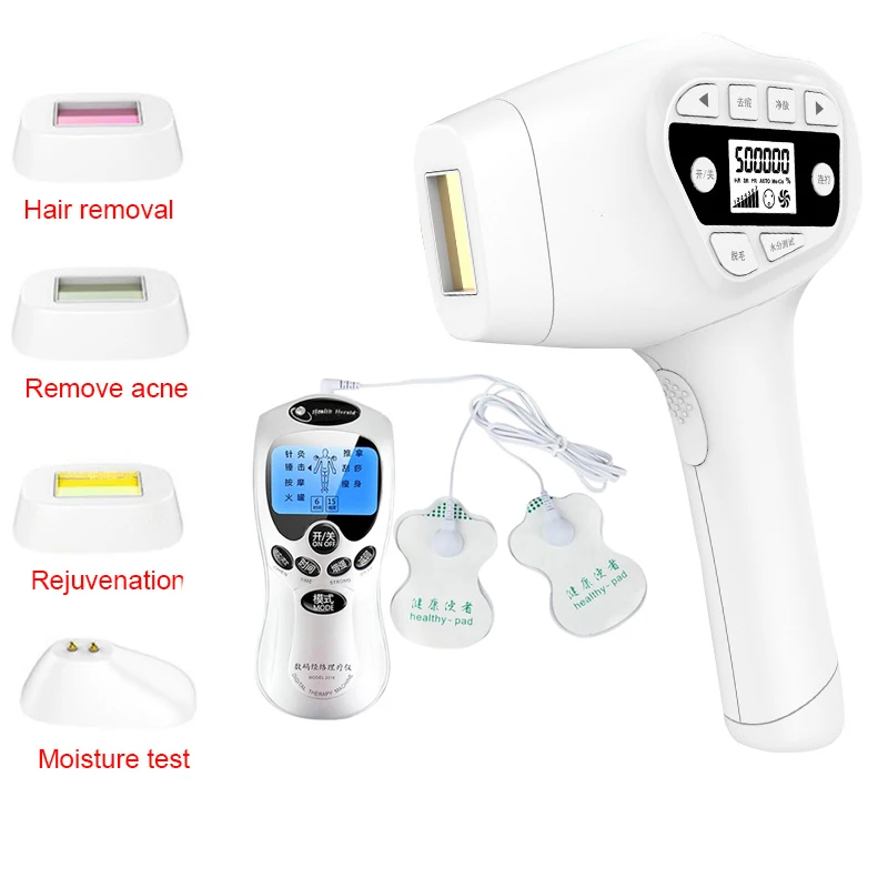 4в1 IPL постоянный лазерный эпилятор для волос WPL Lazer Epilasyon Pulse Epilation бикини ноги омоложение лица массажер - Цвет: 2
