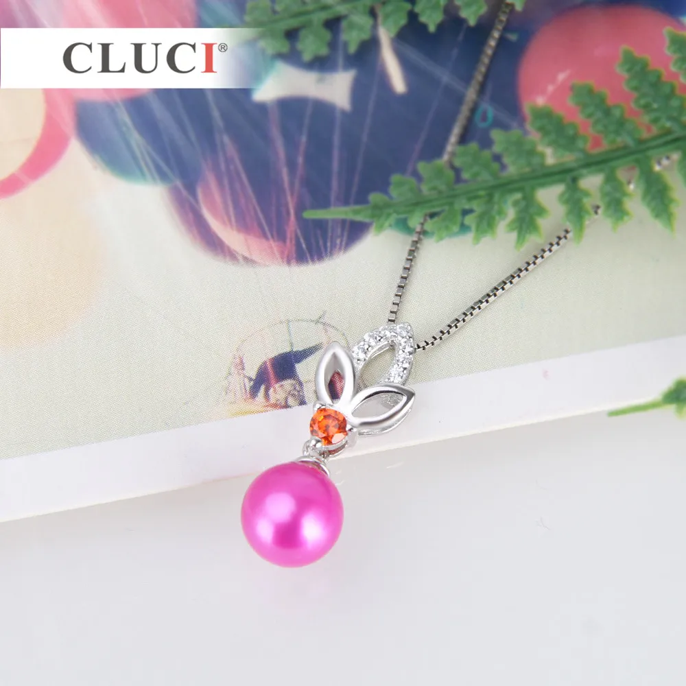 Роскошная подвеска CLUCI с серебряным листком и жемчугом для самостоятельного