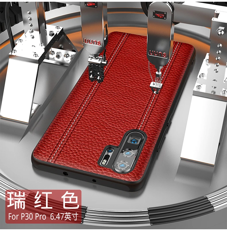 Genuine Leather Luxury Case For Huawei P30 PRO P30PRO Cowhide Full Protective Cover Support adsorption magnet |