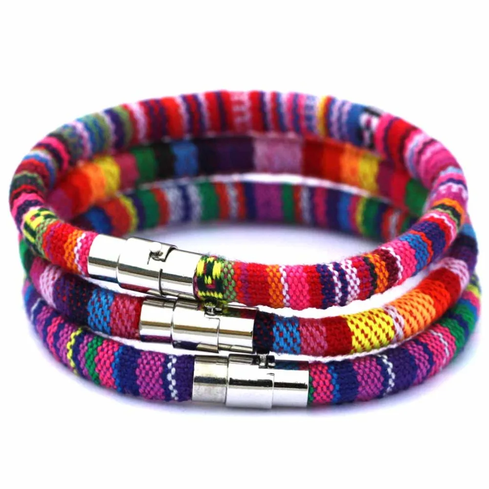 Модные женские ювелирные изделия ручной работы многоцветные браслеты с