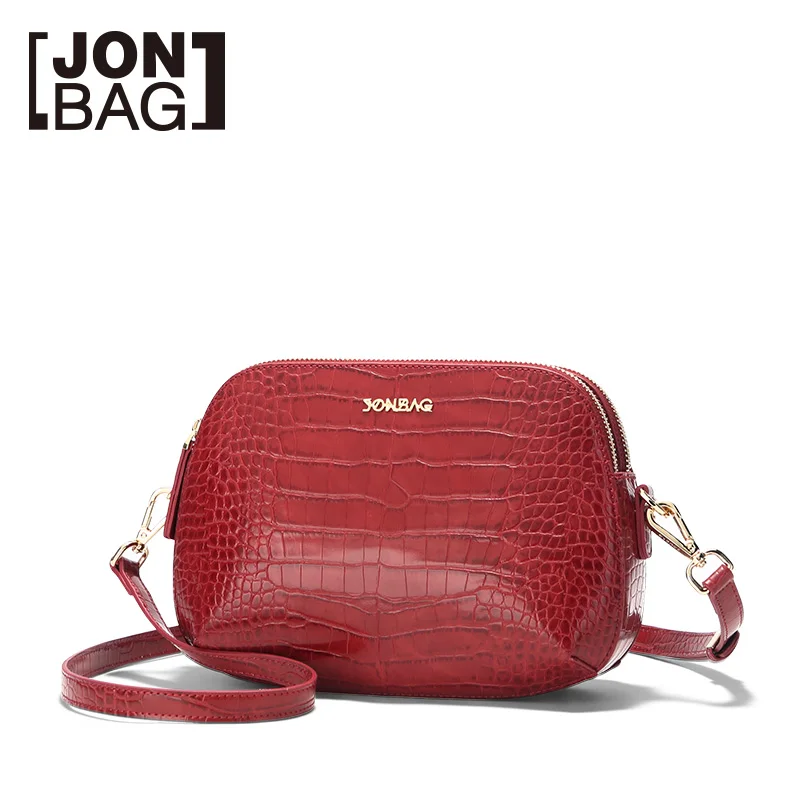 JONBAG маленькая красная сумка невесты Новая осень/зима 2019 Мода Все в одном одно