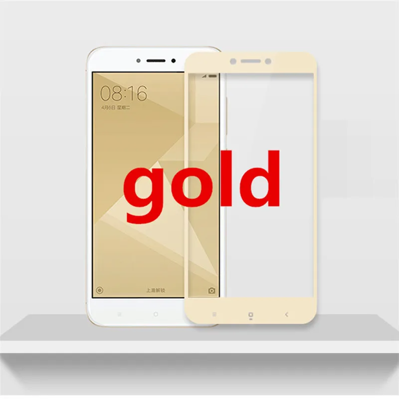 Полное покрытие закаленное стекло для redmi 4X4 глобальная версия экрана Защитный