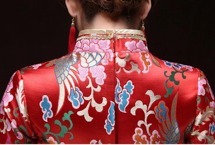 

Shanghai Story chinoise traditional femme chinese wedding dress Qipao National Costume Women Dress Chinese Style Dress women