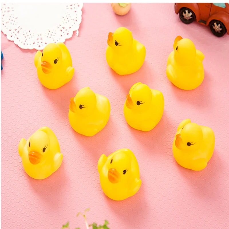 2 шт. детские резиновые купальня игрушка утка уток играют дети Ванна уточка