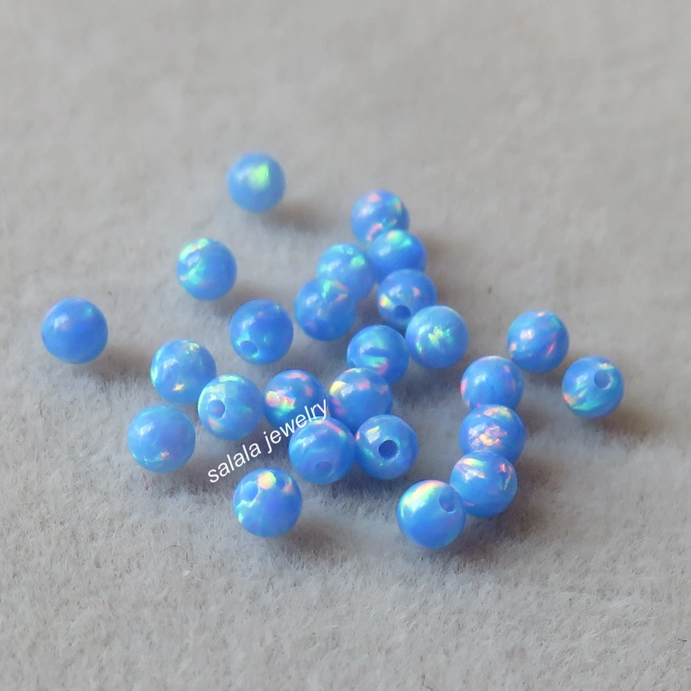 

200pcs /lot 2.5mm Round Ball Cut Opal OP74 Multi Cornflower Round Opal,Synthetic Round Ball Fire Opal Beads