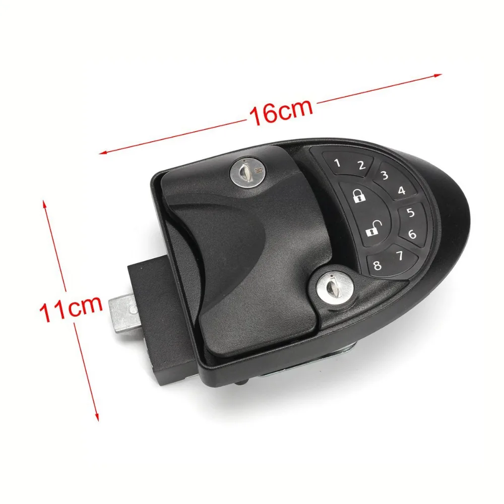 

Black RV Keyless Entry Door Lock Latch Handle Knob Deadbolt NEW Camper Trailer