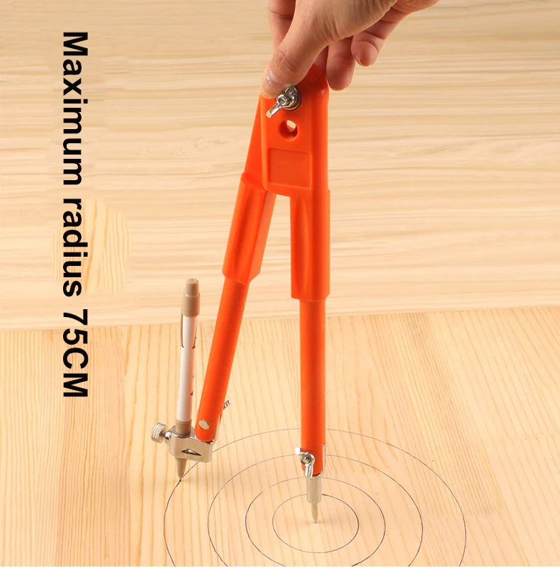 

1Pcs wood working tools circular marking tool woodworking compass industrial large line gauge multi-function circle scribe