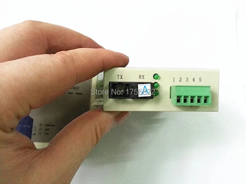 1 пара RS485/422 в оптоволоконный модем одномодовый SC 20 км rs485/422 ethernet конвертер|optic fiber