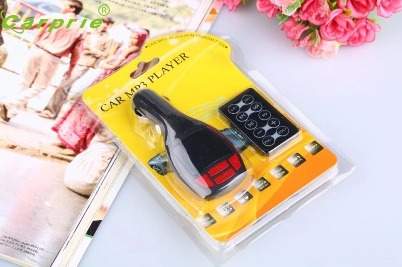 Новое поступление беспроводной MP3-плеер авто FM передатчик модулятор ЖК-дисплей