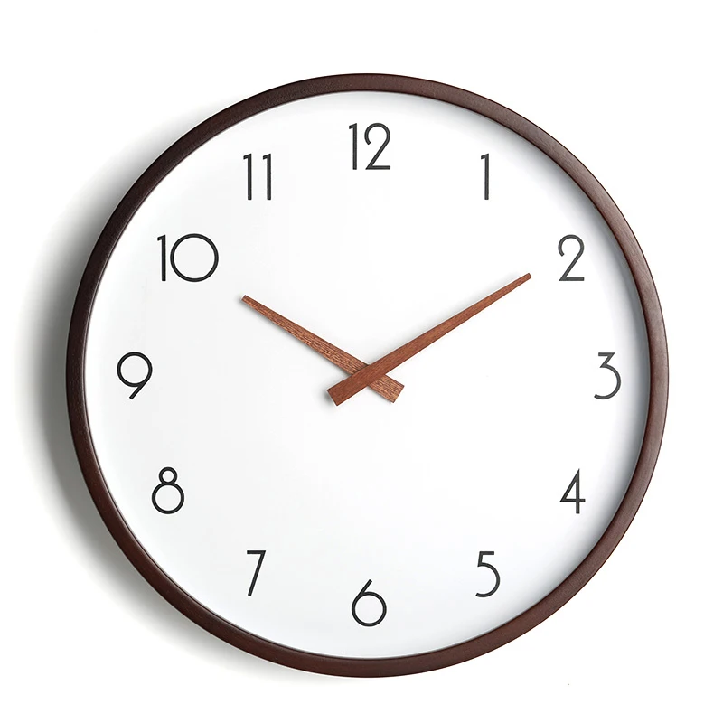 

Часы настенные деревянные бесшумные, простые современные электронные, в скандинавском стиле, для гостиной, фермерского декора, C5T061