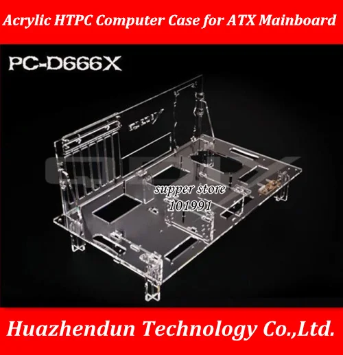 DEBROGLIE 1 шт. акриловый HTPC чехол для компьютера PC D666X шасси открытого типа ATX