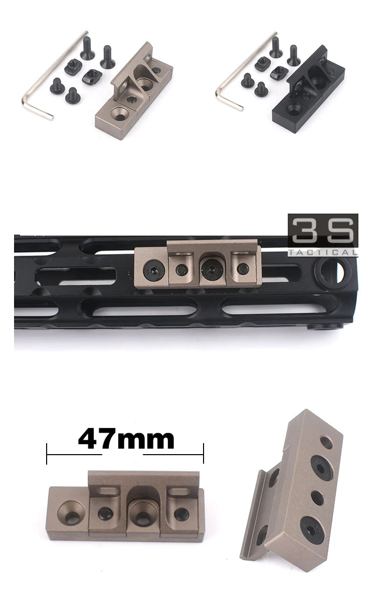 Тактический Airsoft Keymod Mlok Handguard вспышка светильник Скаут крепление для Surfir M300 M600 M600C