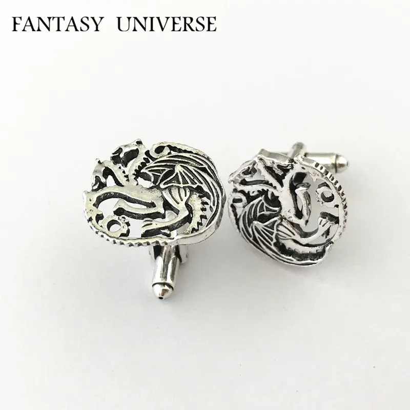 

FANTASY UNIVERSE Movie HP Fashion High Quality Metal Kawaii Dragon Cufflink Cosplay Jewelry Woman/Man Gift
