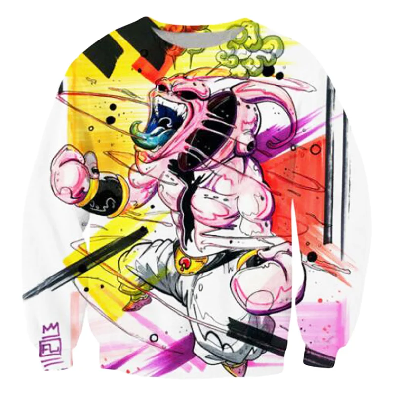 Толстовка мужская с круглым вырезом крутая кофта абстрактным графическим