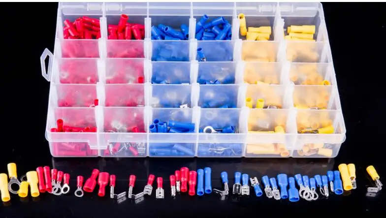 480 шт Изолированная клемма для электрического провода ОБЖИМНАЯ Лопата кольцо