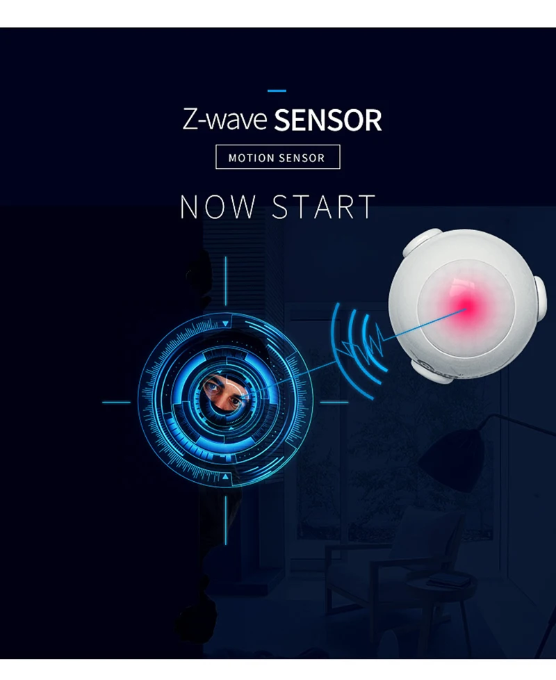 NEO Coolcam NAS-PD01Z Zwave PIR датчик движения Детектор Совместимая система Z-wave система домашней автоматизации сигнализация движения