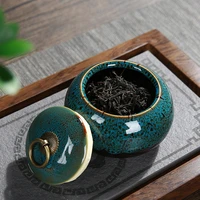 vintage tea caddies china style ceramic storage boxes tea leaves container ceramic organizer home teahouse dining tea can