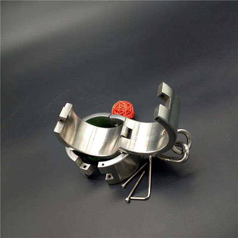 Наручники тяжелого типа из нержавеющей стали БДСМ фетиш раб наручные