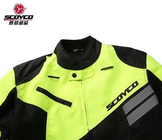 Мотоциклетная куртка Scoyco JK36 светоотражающая с двойной сеткой для езды на