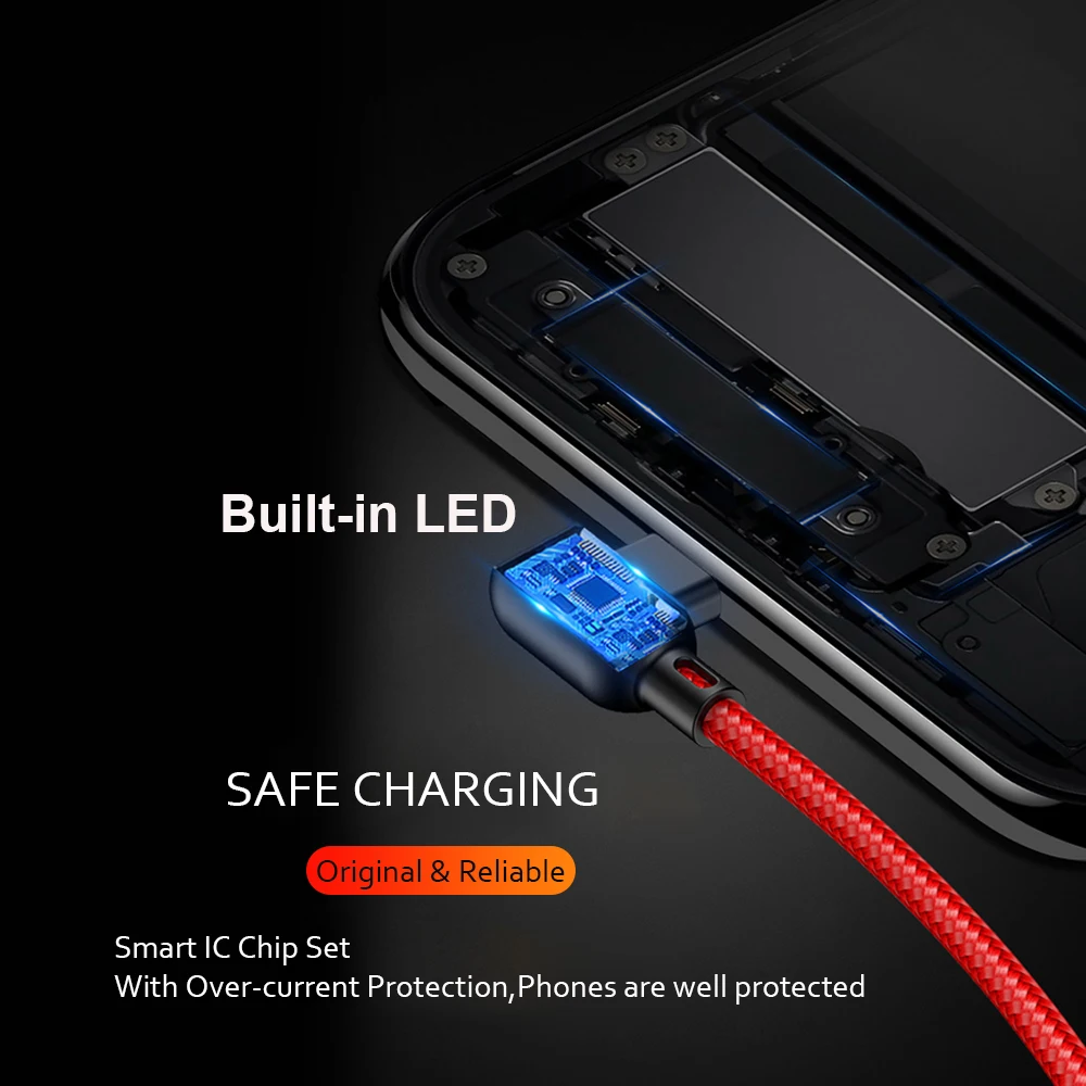 VOXLINK 10 шт usb type C 90 градусов кабель для быстрой зарядки c шнур передачи данных