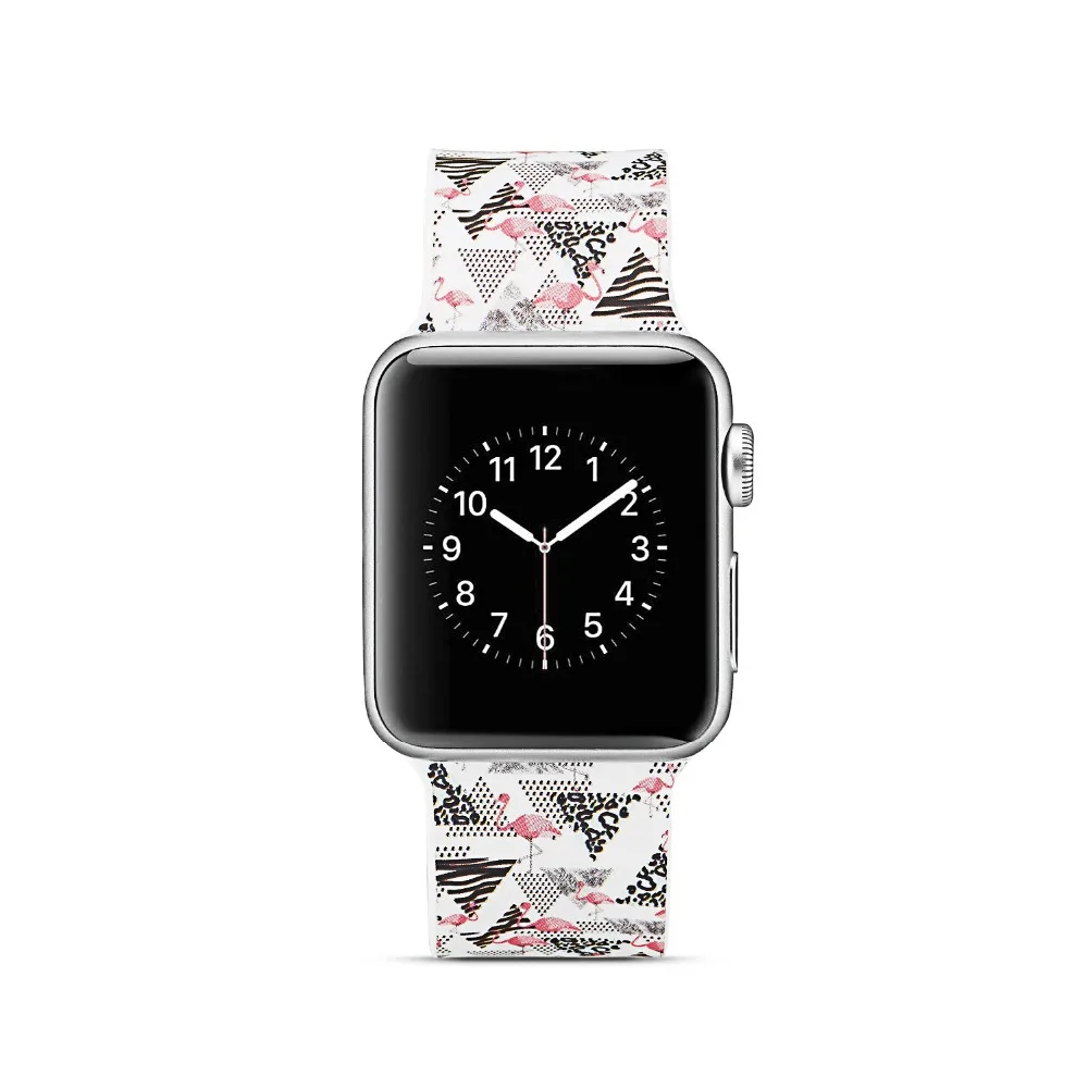Camouflage flowers print Colorful Silicone Replacement Sport Band For Apple Watch Series1234 Strap iWatch Sports Edition | Наручные часы