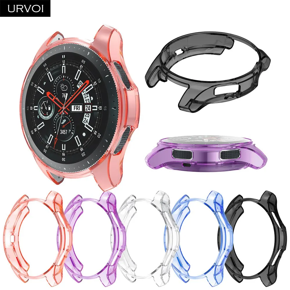 Чехол URVOI для Galaxy watch Active/42 мм/46 мм ТПУ протектор цветная рамка тонкий чехол