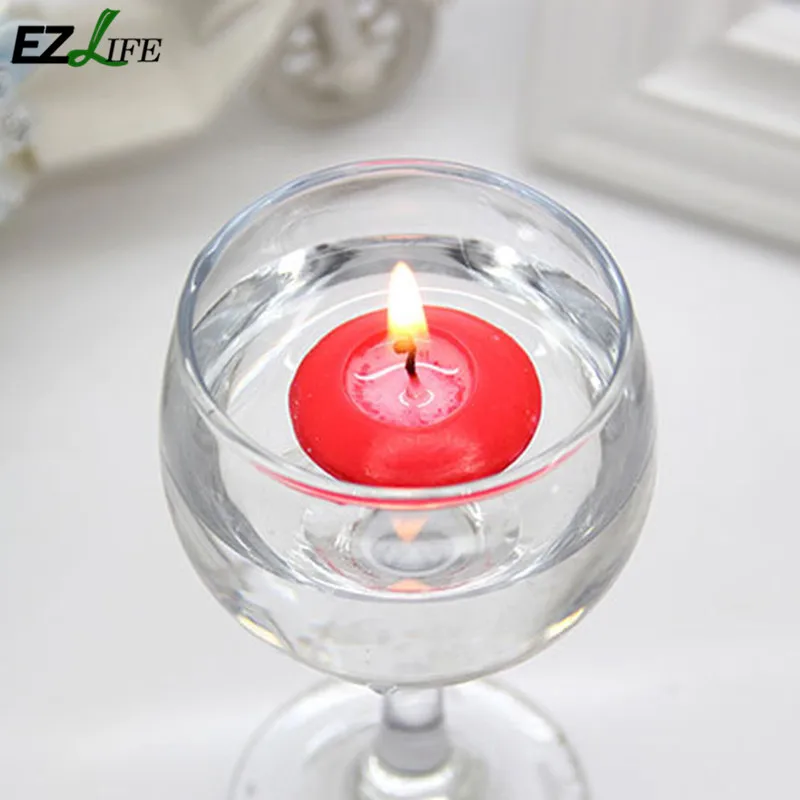 EZLIFE 20 шт./лот мини в форме шара плавающий светильник свечи День святого Валентина романтические свечи праздничные декоративные свечи KT1001