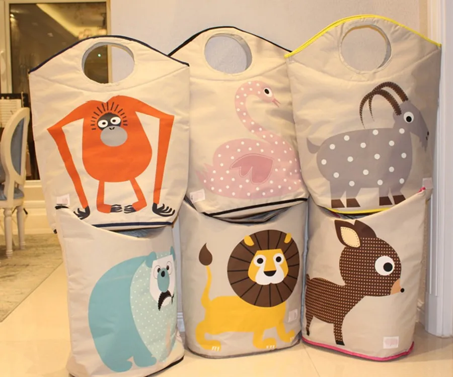 Новое поступление хлопок Органайзер с рисунком животных Складная Прачечная