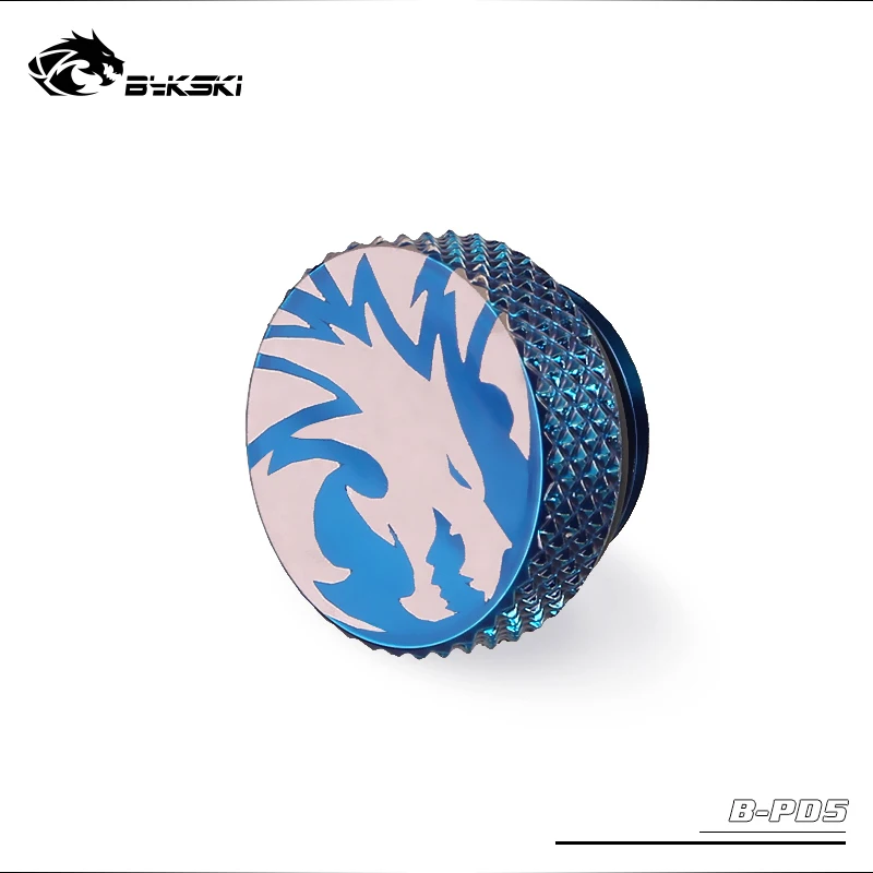 blue BYKSKI G1/4 ''заглушка система водяного охлаждения металлический уплотнительный замок радиатор заглушка специальное издание аксессуары для ПК фитинг B-PD5 - Цвет: blue
