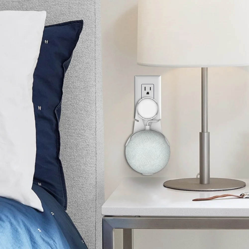 Розетка настенный держатель для Google Home Mini, компактный аксессуар для Google Home Мини голосовой помощник