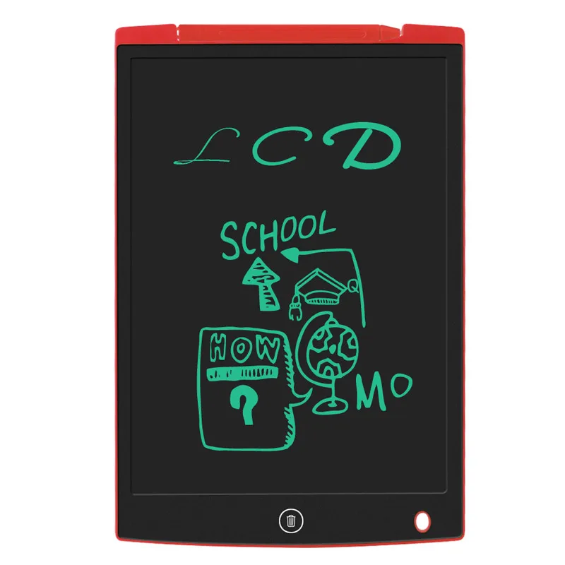 Красный Sunany 12''Writing Tablet доски для записей для детей и взрослых lcd цифровой рисунок портативные ультра-тонкие подушечки для рукописного ввода - Цвет: Красный