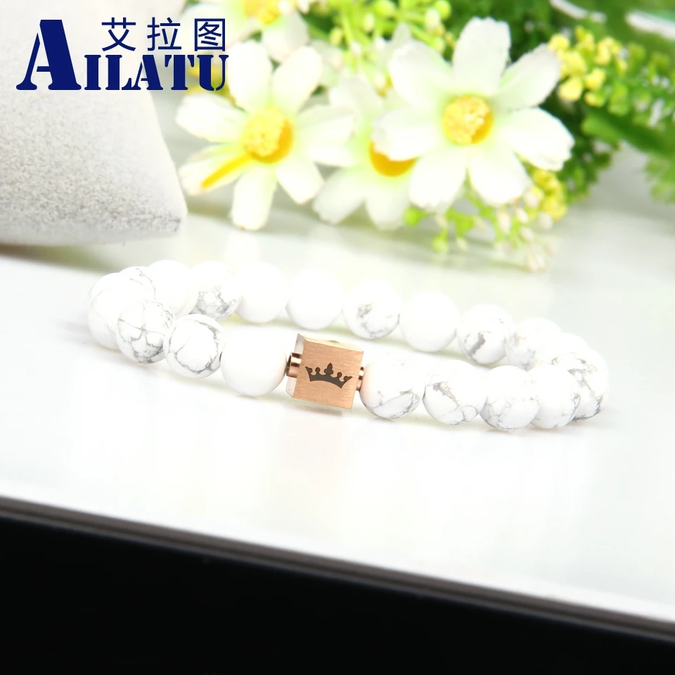 Браслет из натурального камня 8 мм 10 шт.|Браслеты с шармами| |