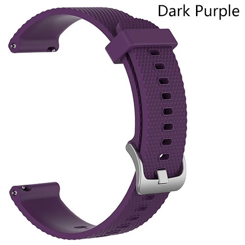 Dark purple Унисекс часы аксессуары браслет для huawei Часы GT/Honor Magic gps водонепроницаемый 22 мм ремешок замена ремешок силиконовая Петля - Цвет: Dark purple
