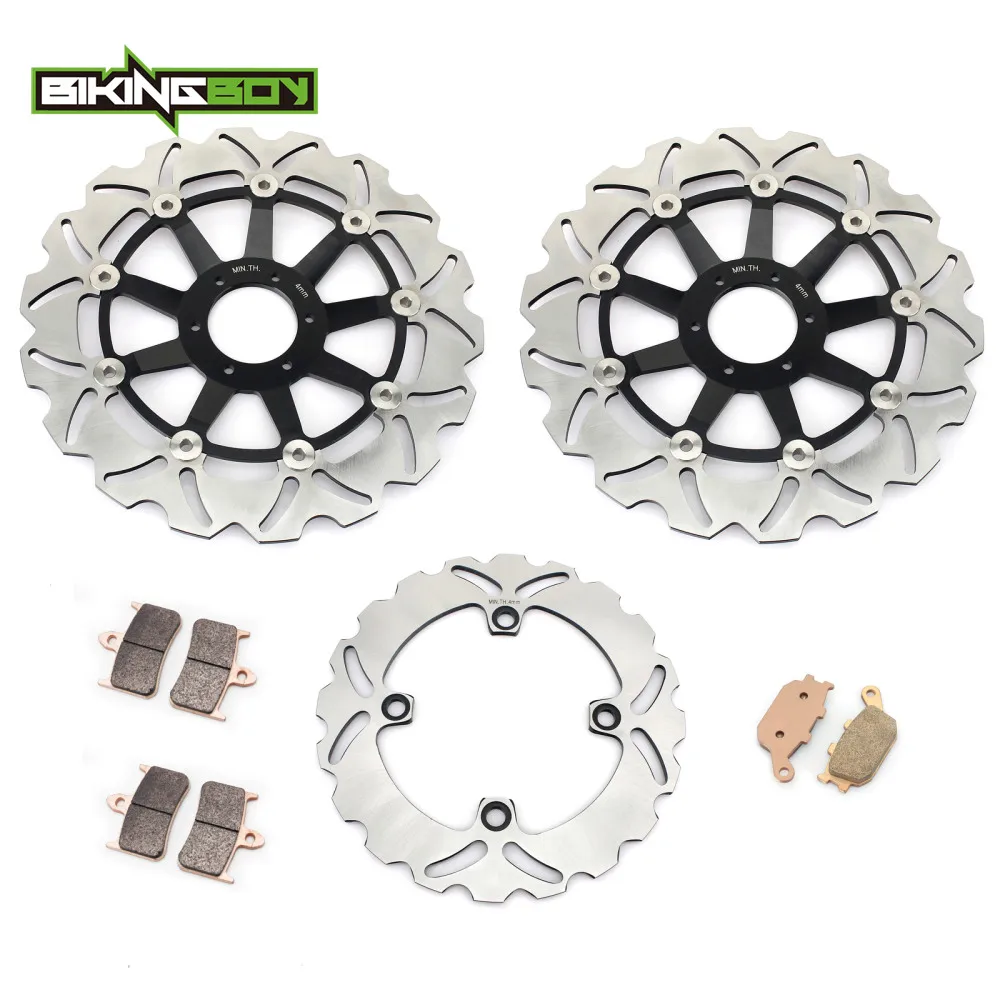 Тормозные диски BIKINGBOY CBR 900 RR 94 95 96 97 VTR 1000 F fiрестоm Super Hawk 97-06 98 99 00 01 02 передние и
