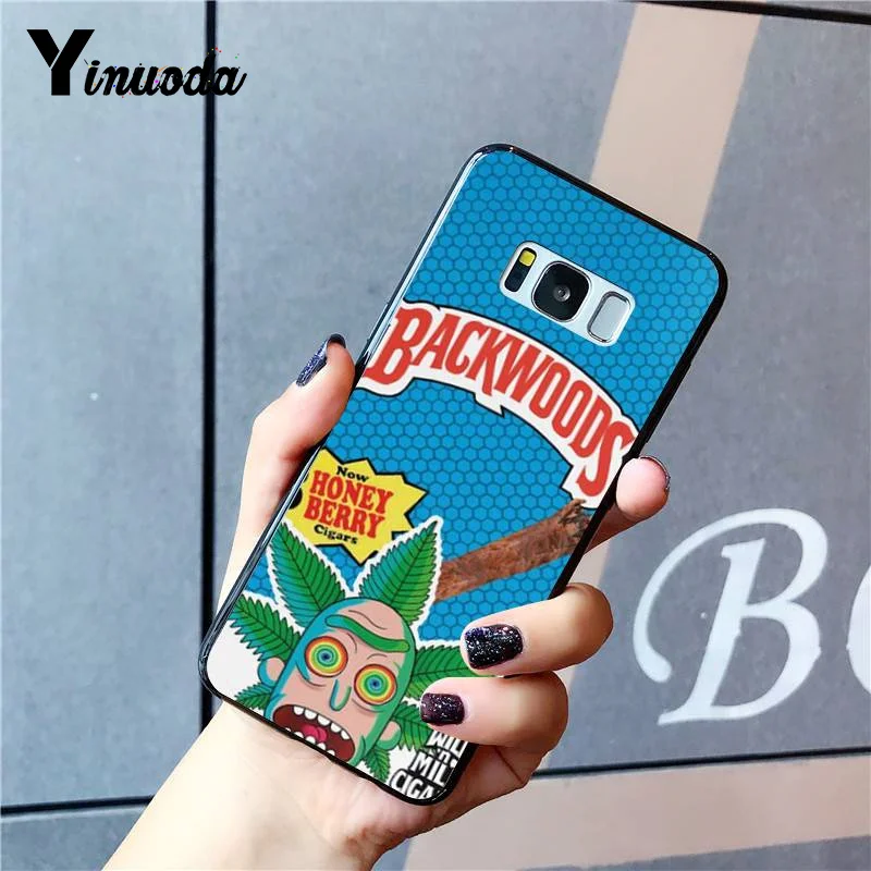 Цветной чехол для телефона Yinuoda rick and morty backwoods Honey Berry Cigars Samsung Galaxy S8 S7 edge S6 plus S10 S9plus |