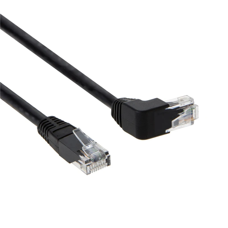 Соединительный кабель Ethernet Angle CAT6 (3 3 фута) Угловой LAN с позолоченным контактом 50U