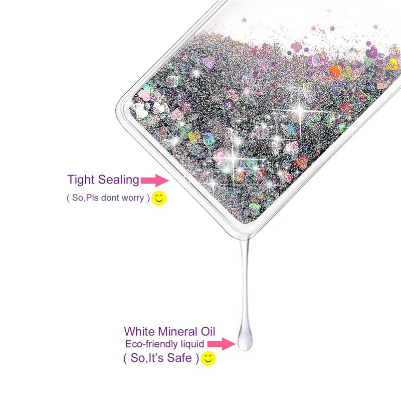 Shimmer Floating Glitter Liquid Shine Quicksand Case For Samsung Galaxy S10 Plus S10E TPU Flowing Sparkle Sand | Мобильные телефоны
