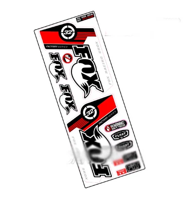 White and red 2 шт./набор, 3 м, 8 цветов, вилки, наклейки для велосипеда, Передние наклейки на вилке, высокое качество, виниловые наклейки из фольги, MTB, вилки, наклейки, гоночные наклейки - Цвет: White and red