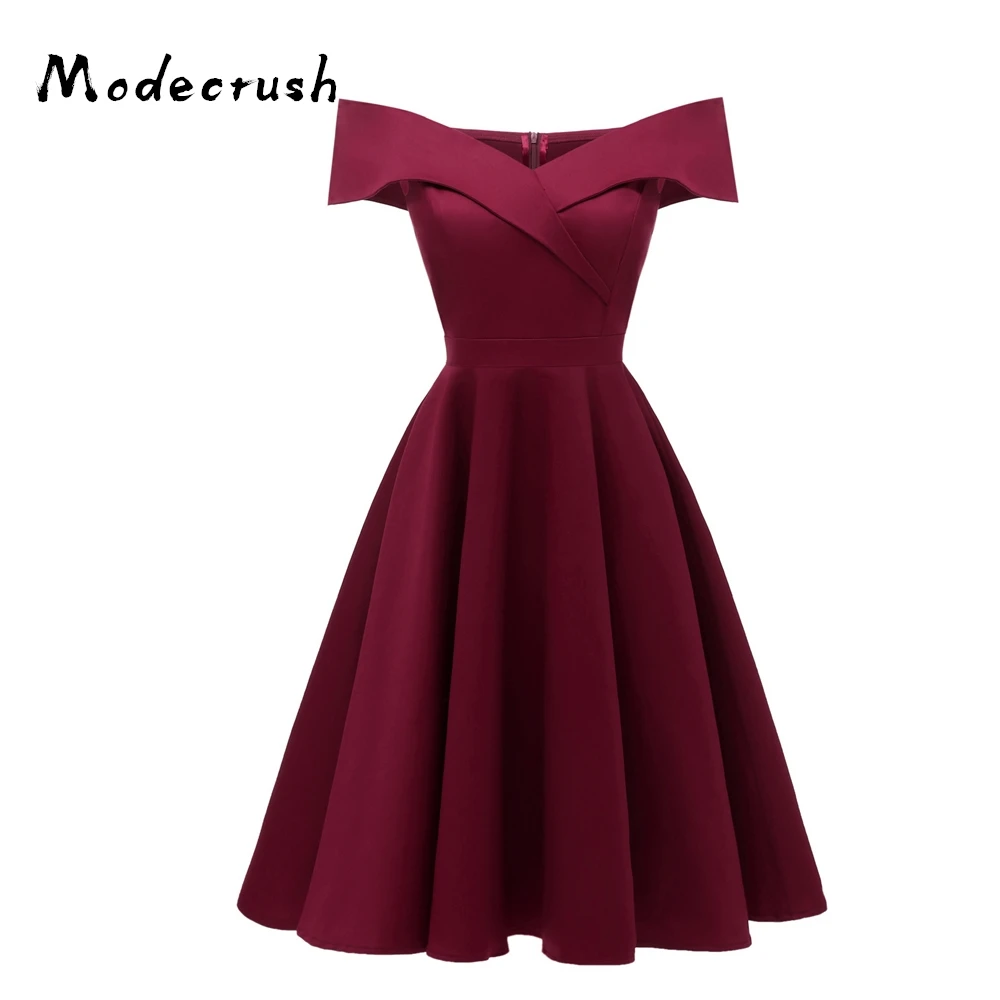 Женское платье с коротким рукавом moderush винтажное Плиссированное бальное