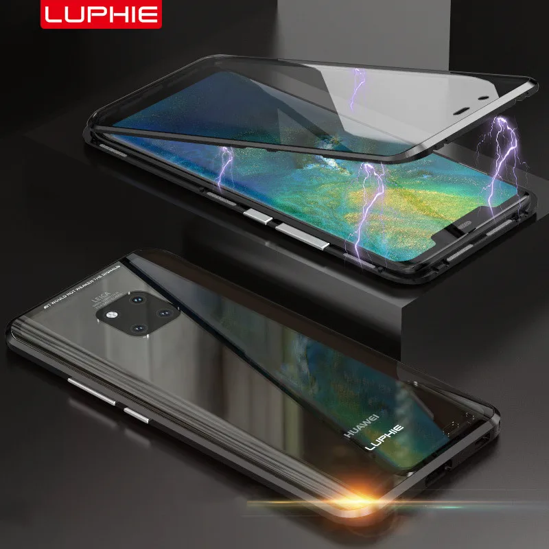 Luxury 360 Case Full Cover for Huawei Mate 20 Pro Front Back Glass Magnetic For protector | Мобильные телефоны и