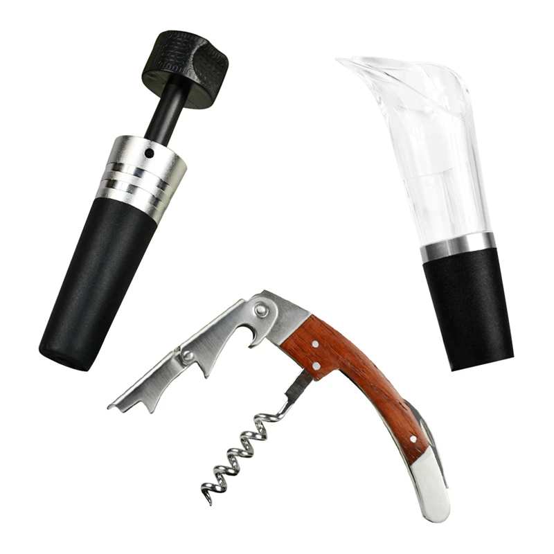 3 шт./компл. открывалка для красного вина из нержавеющей стали кольцо вилка