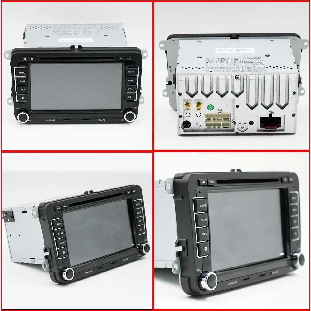 Автомобильный радиоприемник на Android 7 дюймов GPS DVD RDS BT Wi Fi для Volkswagen GOLF PASSAT TOURAN SEAT