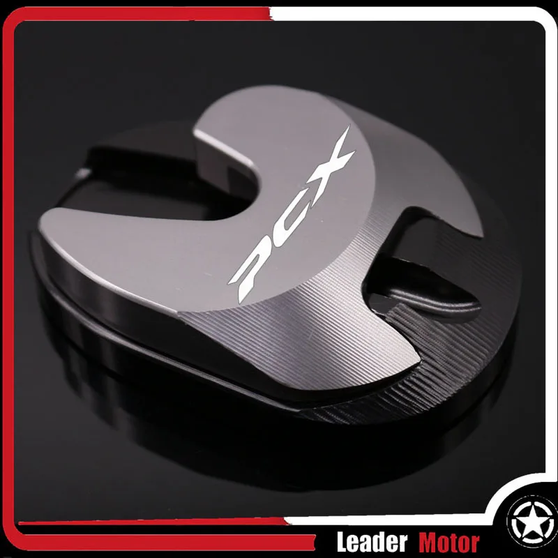 Gray Logo (PCX) Для HONDA PCX125 PCX 125 PCX150 PCX 150- аксессуары для мотоциклов подножка Sidestand подставка расширение площадка для увеличения - Цвет: Gray Logo (PCX)
