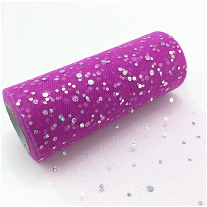 light rose Тюлевая юбка-пачка 15 см* 22 м в рулоне с блестками Свадебная отделка органзы для вечеринки в честь рождения - Цвет: light rose