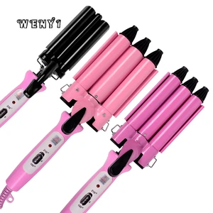 Автоматические щипцы для завивки волос, керамические бигуди с 3 валиками, 22 см, 25 см