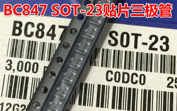 100 шт./лот BC847B 1F триодный транзистор 0.1A/45В sot 23 новая и оригинальная Электроника