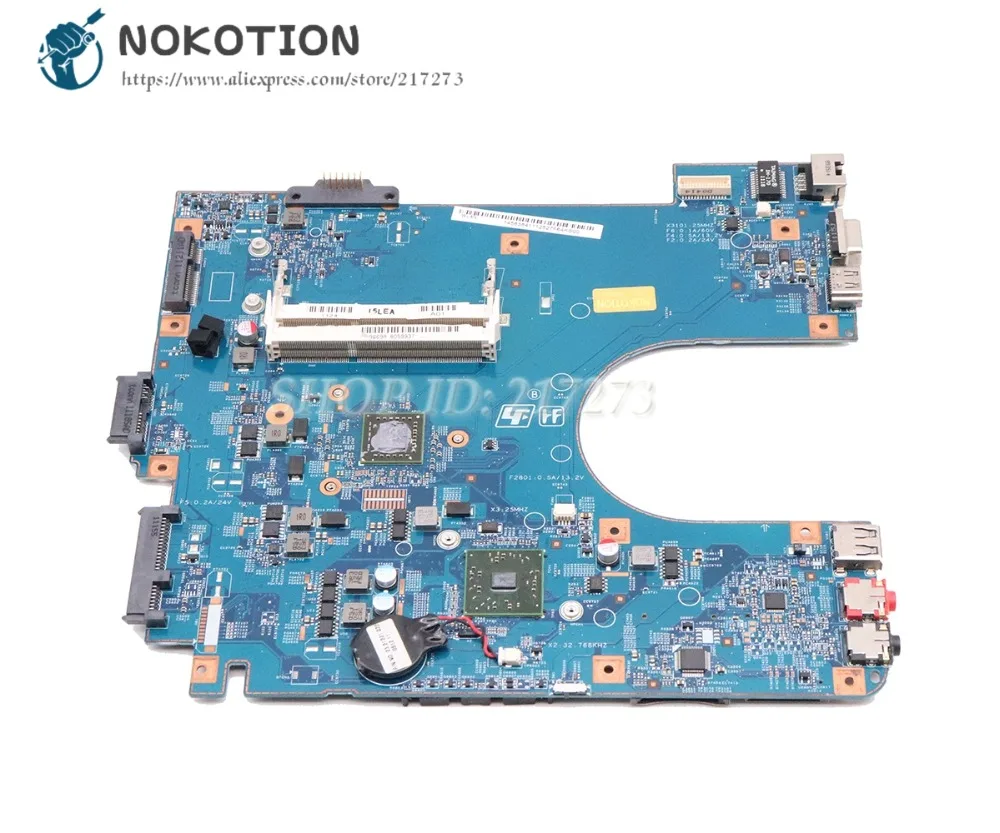 NOKOTION для sony VAIO VPC-EL VPCEL22FX материнская плата для ноутбука DDR3 A1843425A MBX-252 48.4MS01.011 основная плата с процессором