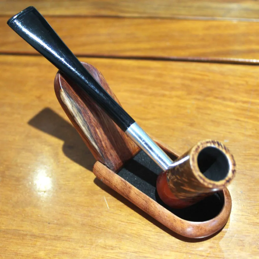 1 шт. натуральная итальянская прямая мини деревянная курительная трубка ручной